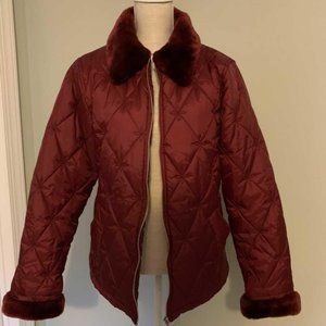 Deep red Fashion Puffer Jacket